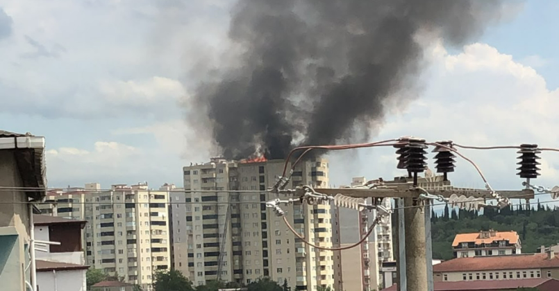 Kocaeli'de korkutan yangın!