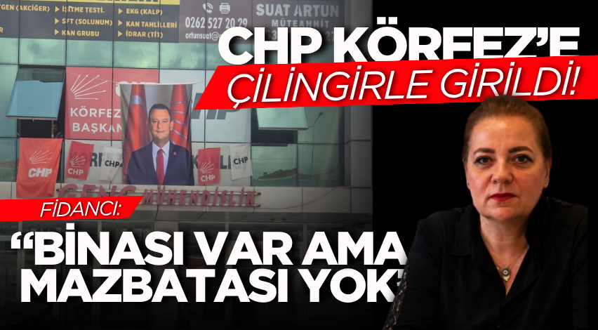 CHP Körfez’e çilingirle girildi! Fidancı: “Binası var ama mazbatası yok”