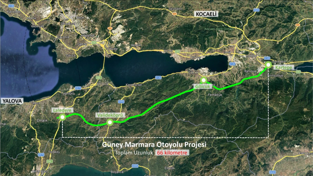 Kocaeli ile Yalova arasına dev otoyol! 78 kilometrelik projede onay çıktı