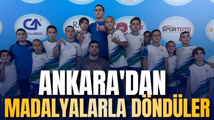 Ankara'dan madalyalarla döndüler 