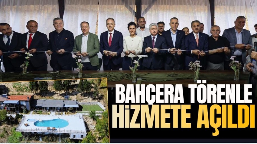 Bahçera törenle hizmete açıldı