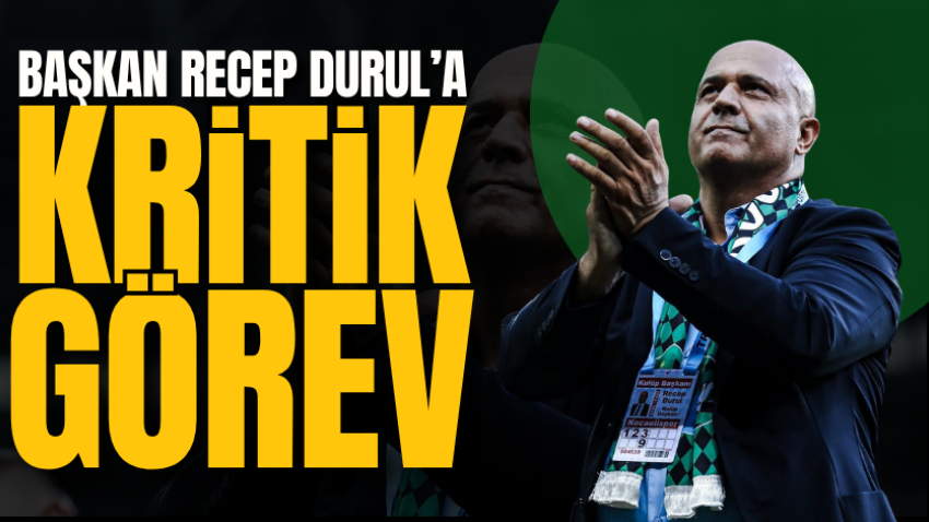Başkan Recep Durul’a kritik görev 
