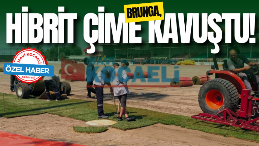 Brunga, hibrit çime kavuştu! 
