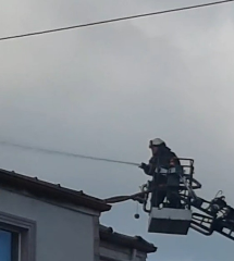 Çatıda yangın 