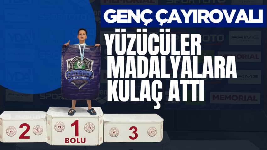 Çayırovalı yüzücüler madalyalara kulaç attı