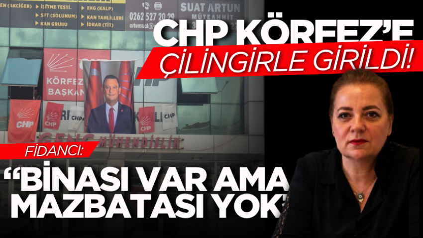 CHP Körfez’e çilingirle girildi! Fidancı: “Binası var ama mazbatası yok”