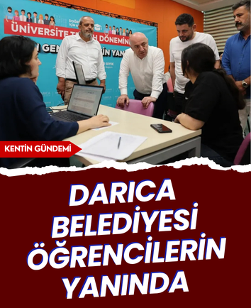 Darıca Belediyesi öğrencilerin yanında 
