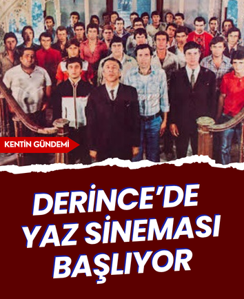Derince’de yaz sineması başlıyor