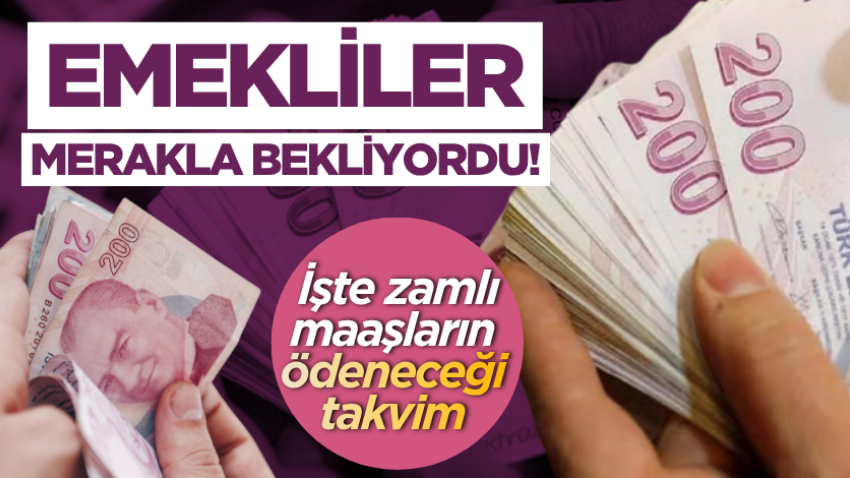 Emekliler merakla bekliyordu! İşte zamlı maaşların ödeneceği takvim