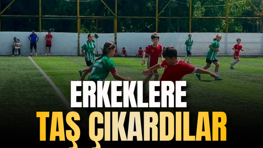 Erkeklere taş çıkardılar