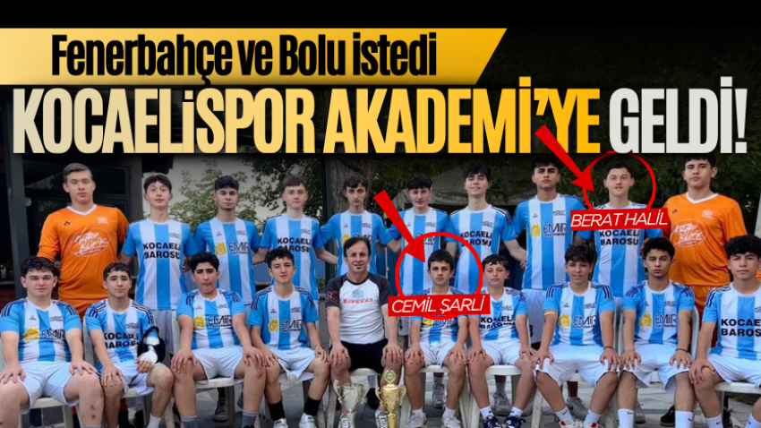 Fenerbahçe ve Bolu istedi, Kocaelispor Akademi’ye geldi! 