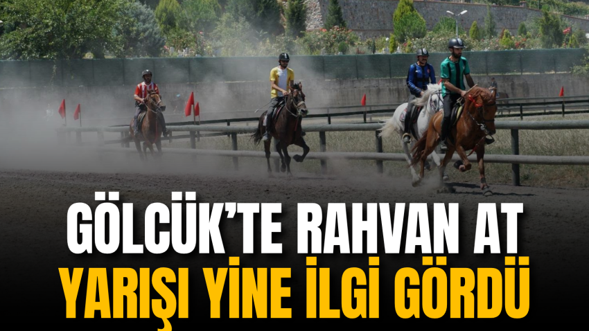 Gölcük’te rahvan at yarışı yine ilgi gördü