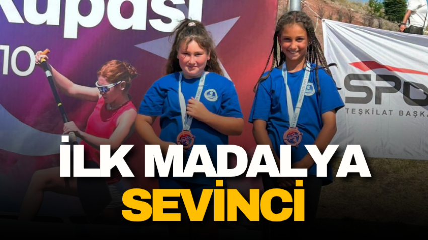 İlk madalya sevinci