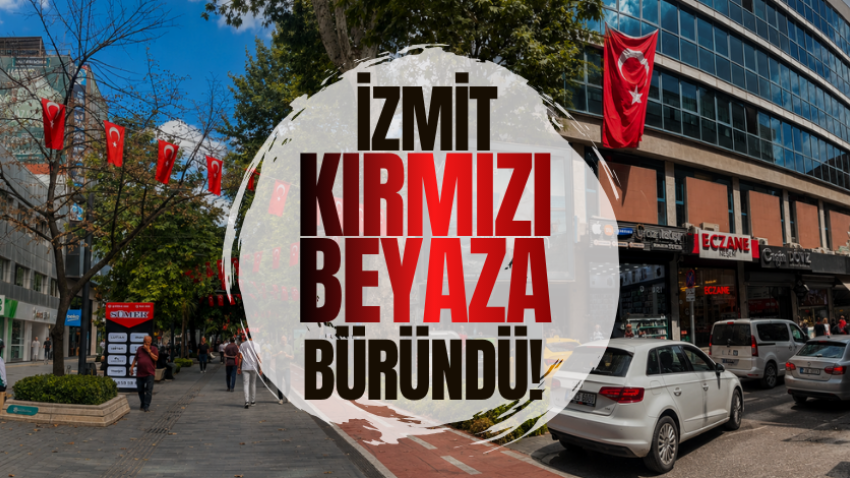 İzmit kırmızı beyaza büründü! 