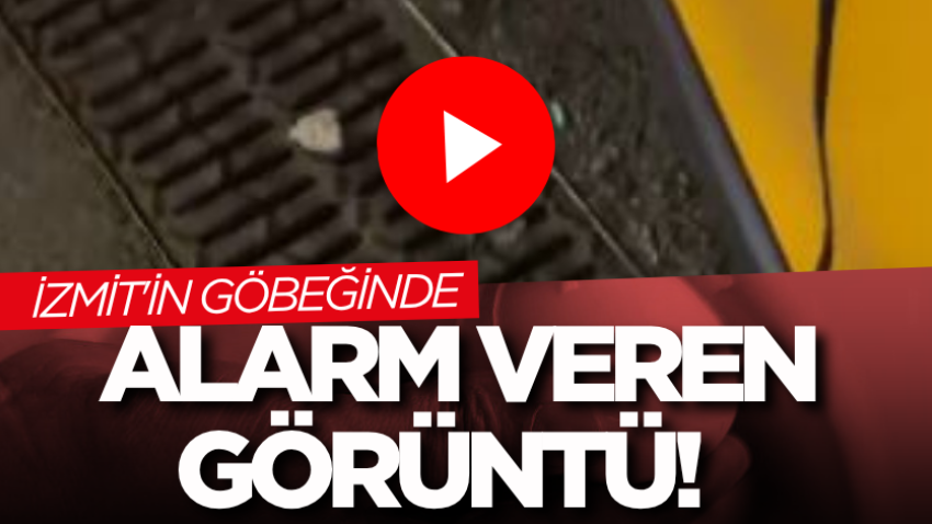 İzmit'in göbeğinde alarm veren görüntü! 