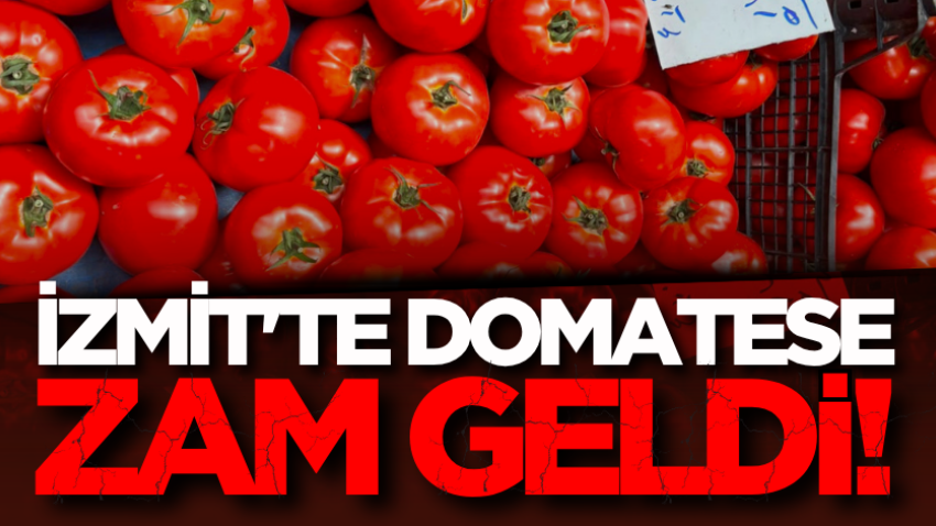 İzmit'te domatese zam geldi!