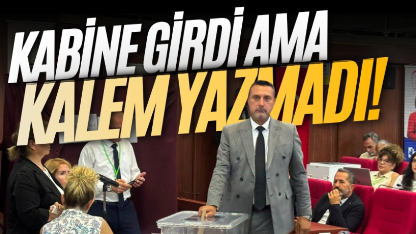 Kabine girdi ama kalem yazmadı!