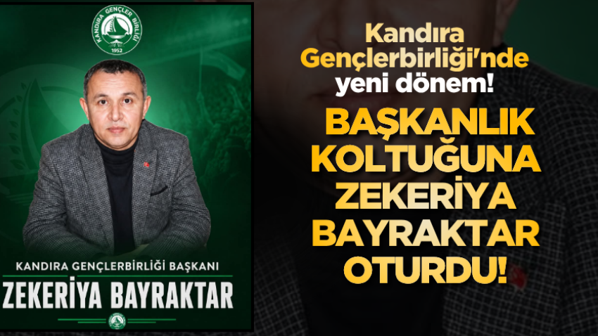 Kandıra Gençlerbirliği'nde yeni dönem! Başkanlık Koltuğuna Zekeriya Bayraktar oturdu!
