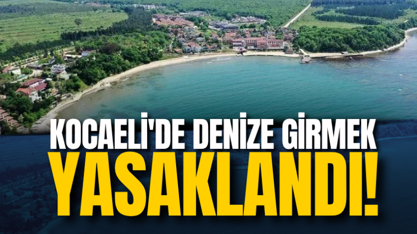 Kocaeli'de denize girmek yasaklandı!