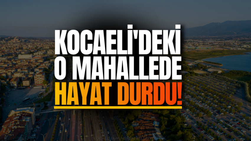 Kocaeli'deki o mahallede hayat durdu! 