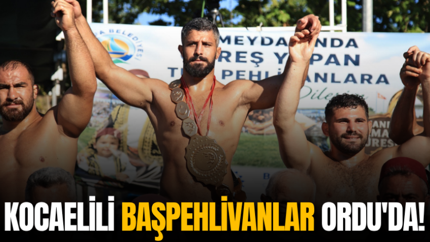 Kocaelili başpehlivanlar Ordu'da! 