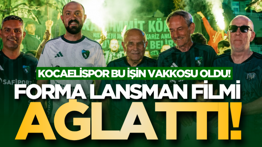 Kocaelispor bu işin vakkosu oldu! Forma lansman filmi ağlattı!