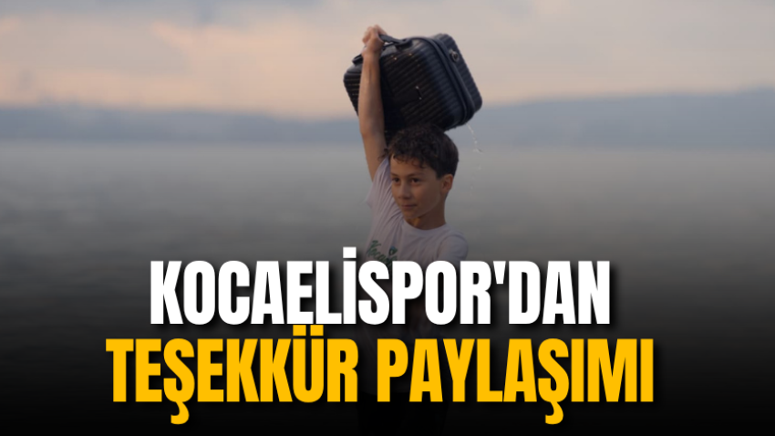 Kocaelispor'dan teşekkür paylaşımı 