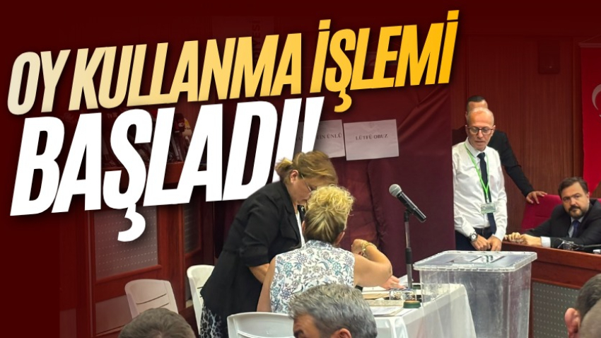 Oy kullanma işlemi başladı! 
