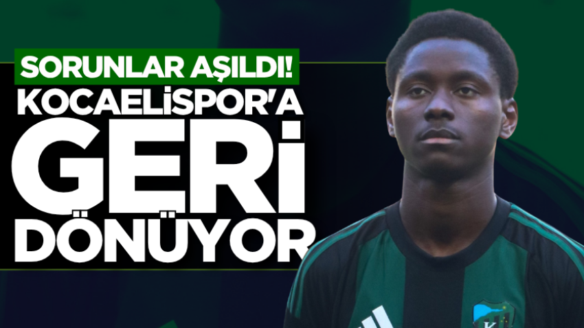 Sorunlar aşıldı! Kocaelispor'a geri dönüyor
