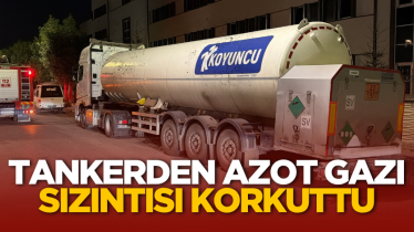 Tankerden azot gazı sızıntısı korkuttu