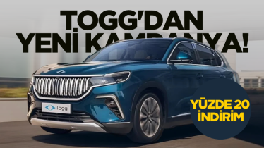 Togg'dan yeni kampanya! Yüzde 20 indirim