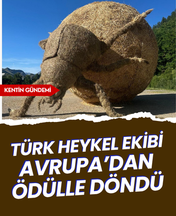 Türk heykel ekibi Avrupa’dan ödülle döndü