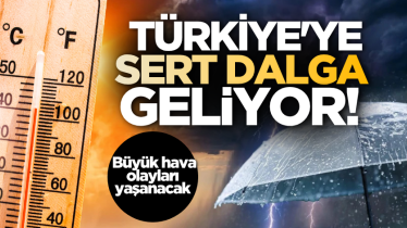 Türkiye'ye sert dalga geliyor! Büyük hava olayları yaşanacak