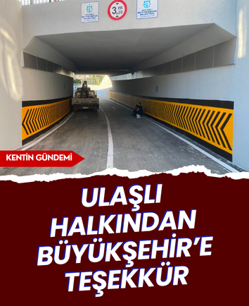 Ulaşlı halkından Büyükşehir’e teşekkür