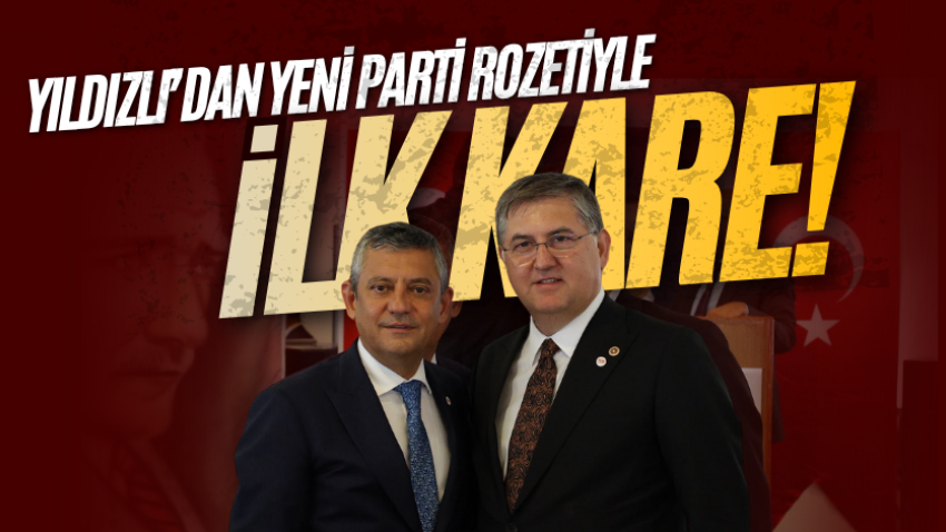 Yıldızlı’dan Yeni Parti rozetiyle ilk kare! 