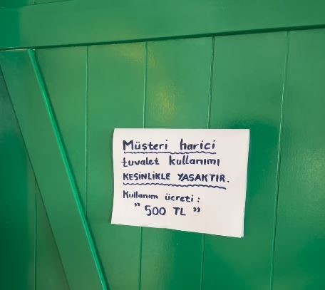 Şaka değil: Tuvalete girmek 500 TL!