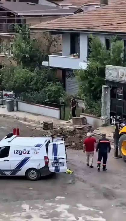 Kocaeli’de korku dolu anlar: Gaz hattı delindi!