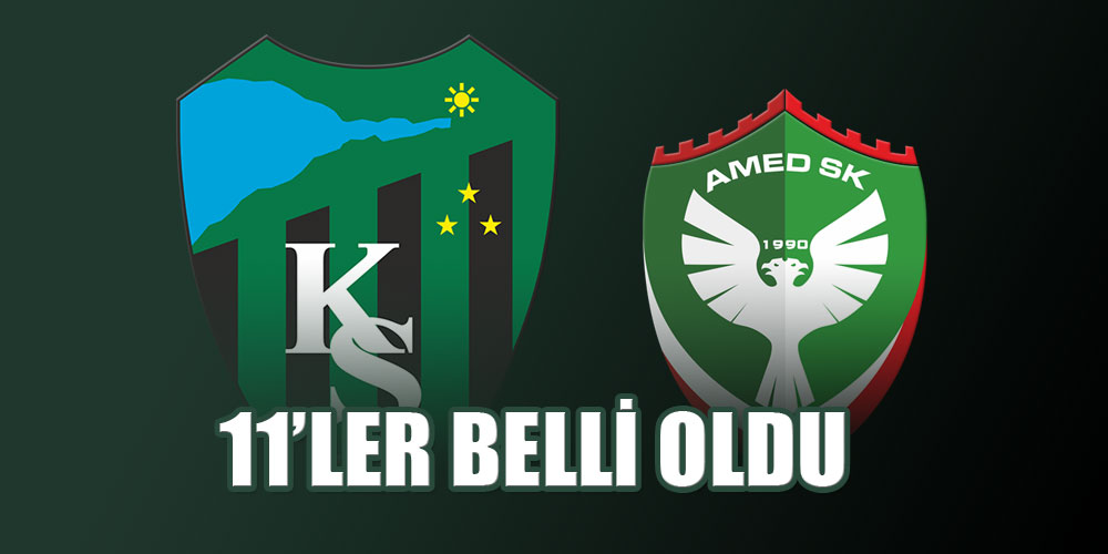 KOCAELİSPOR – AMEDSPOR (11’LER BELLİ OLDU)
