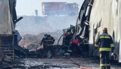Kocaeli'de fabrikada çıkan yangında 2 işçi yaralandı