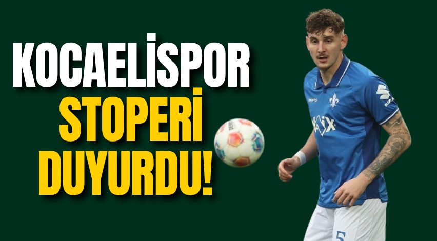 Kocaelispor stoperi duyurdu!