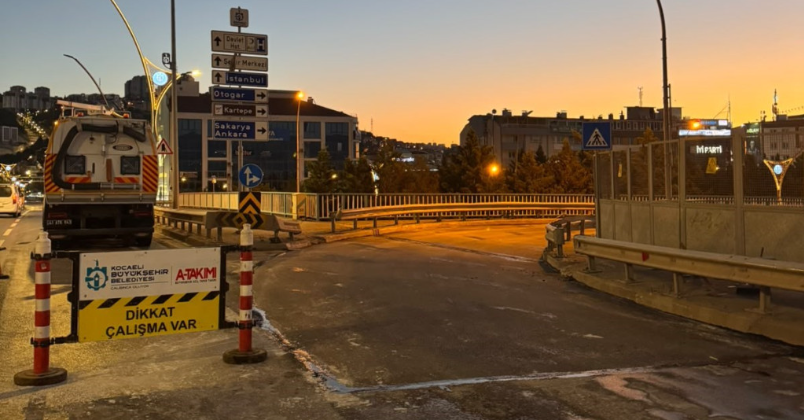 Adalet Köprüsü’nde asfalt çalışması tamamlandı