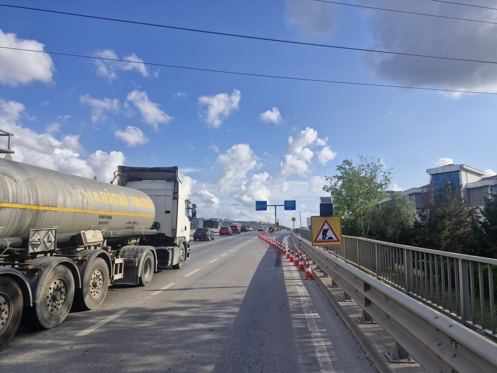 İzmit'te otoban girişi kapandı!