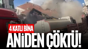 4 katlı bina aniden çöktü!