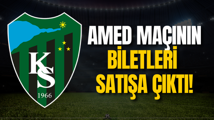 Amed maçının biletleri satışa çıktı!