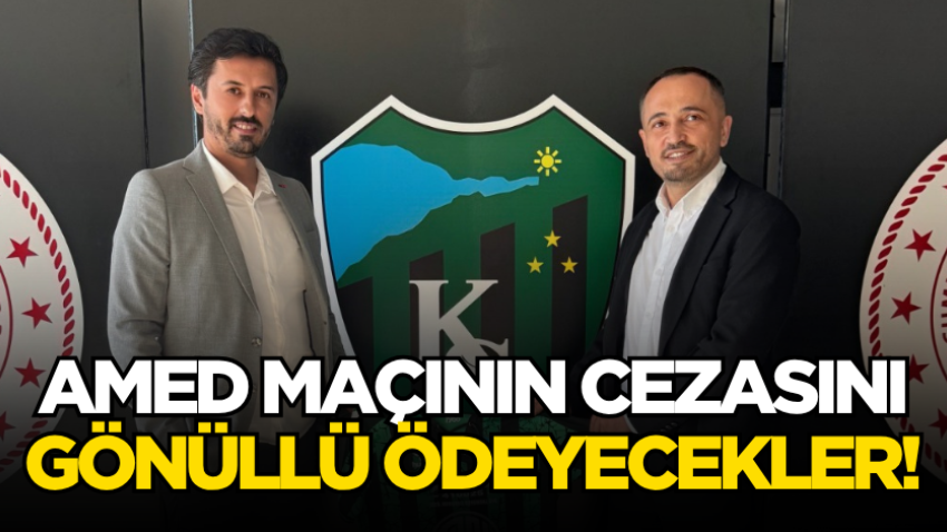 Amed maçının cezasını gönüllü ödeyecekler!