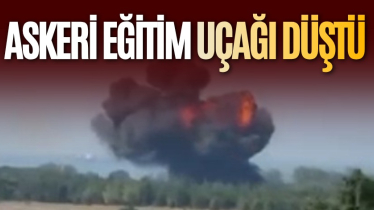Askeri eğitim uçağı düştü!