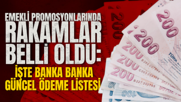 Emekli promosyonlarında rakamlar belli oldu: İşte banka banka güncel ödeme listesi