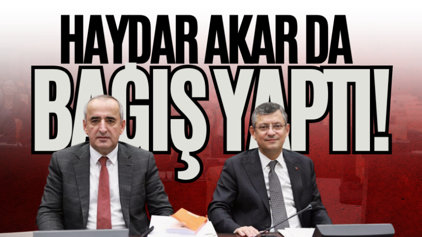 Haydar Akar da bağış yaptı!