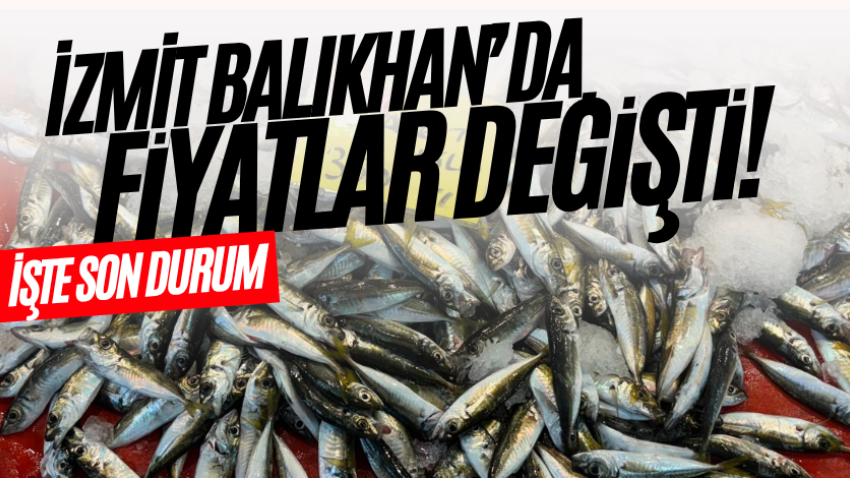 İzmit Balıkhan’da fiyatlar değişti! İşte son durum 
