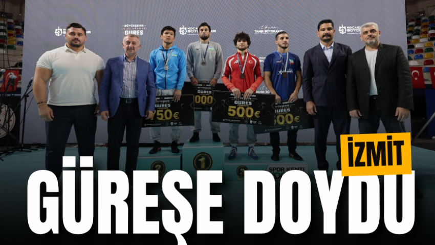 İzmit güreşe doydu